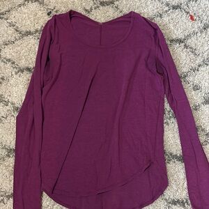 lululemon athletica Rich Purple Long Sleeve Tee